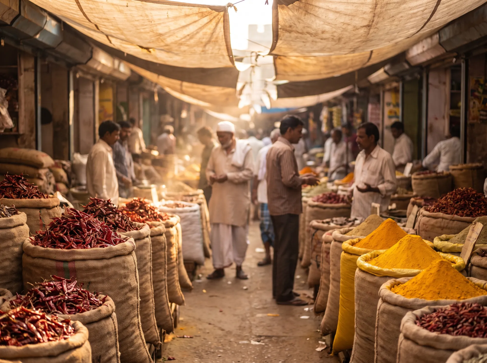Indian wholesale spice market